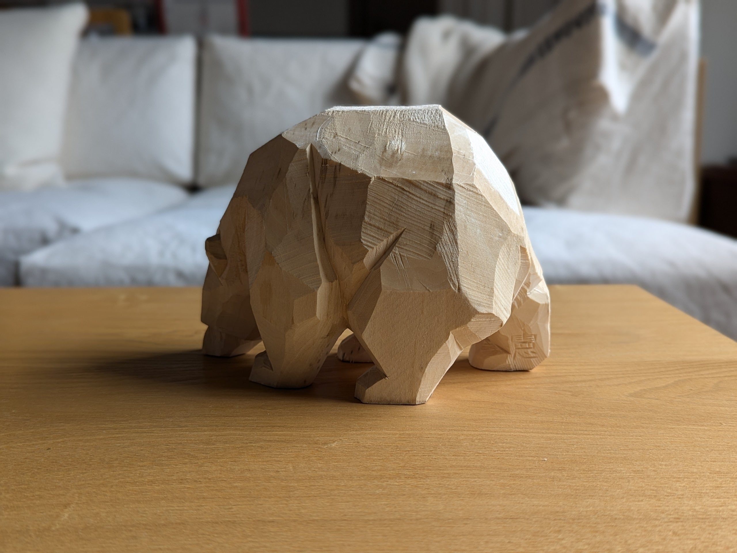 Sunny&Smile様ご予約品【木彫り熊】美しい毛並みと迫力 ¥35000 木彫り熊 顔 北海道 | MILMOUNTAIN STORE