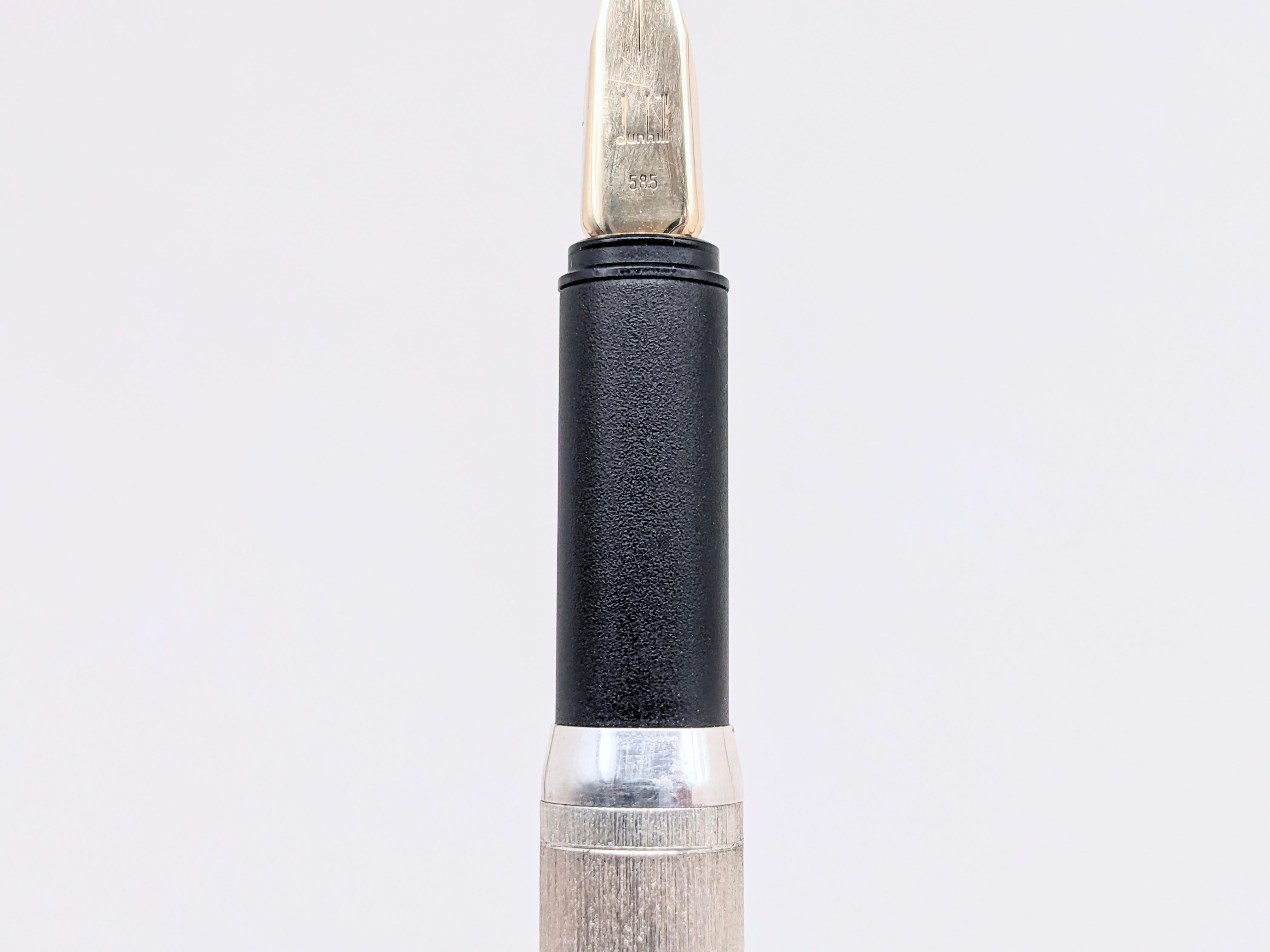 80s ダンヒル フローレンタイン 純銀 DUNHILL QIS127 （極細字） 14K