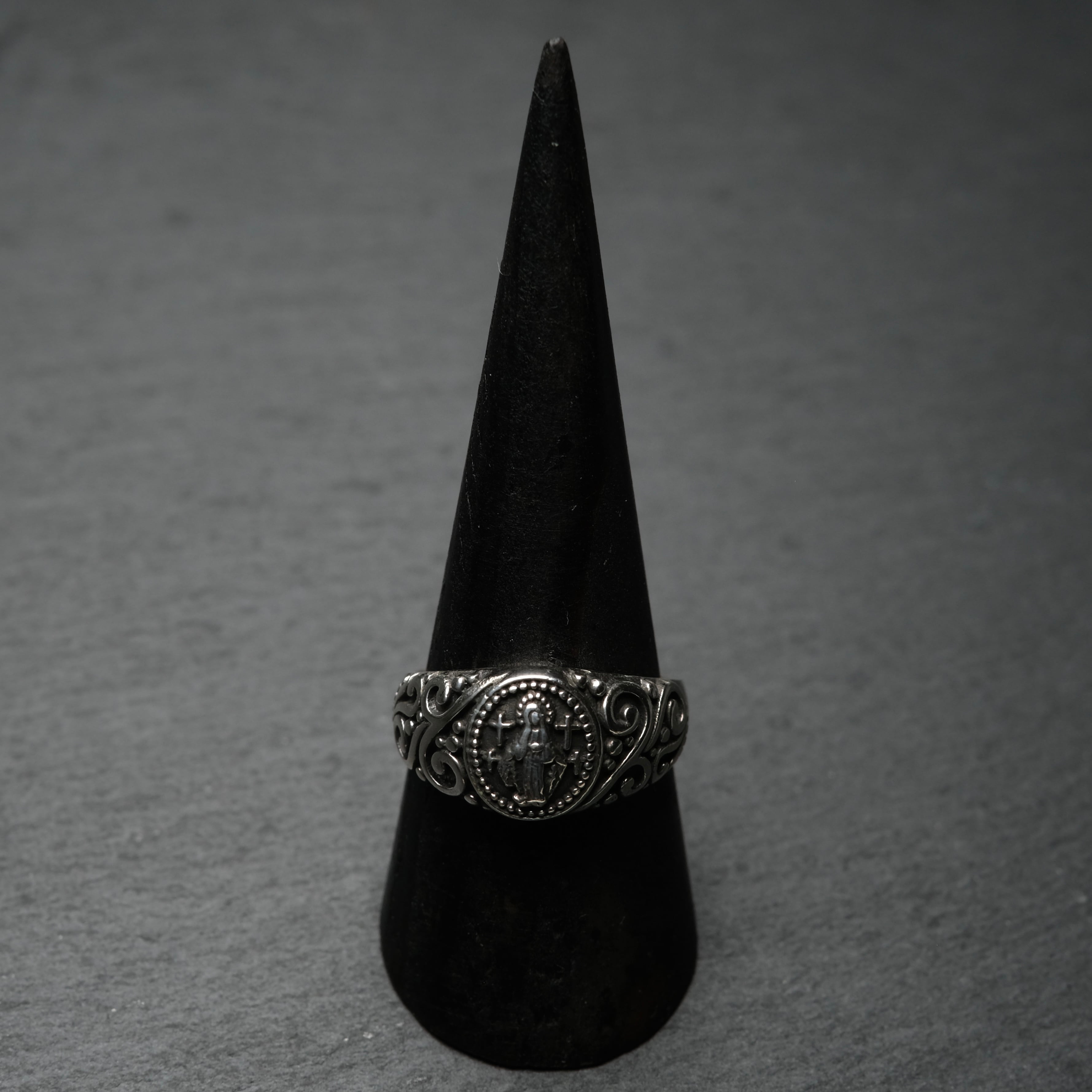 シルバー925 silver マリアデザインリング/軽研磨仕上げ/16号/18号