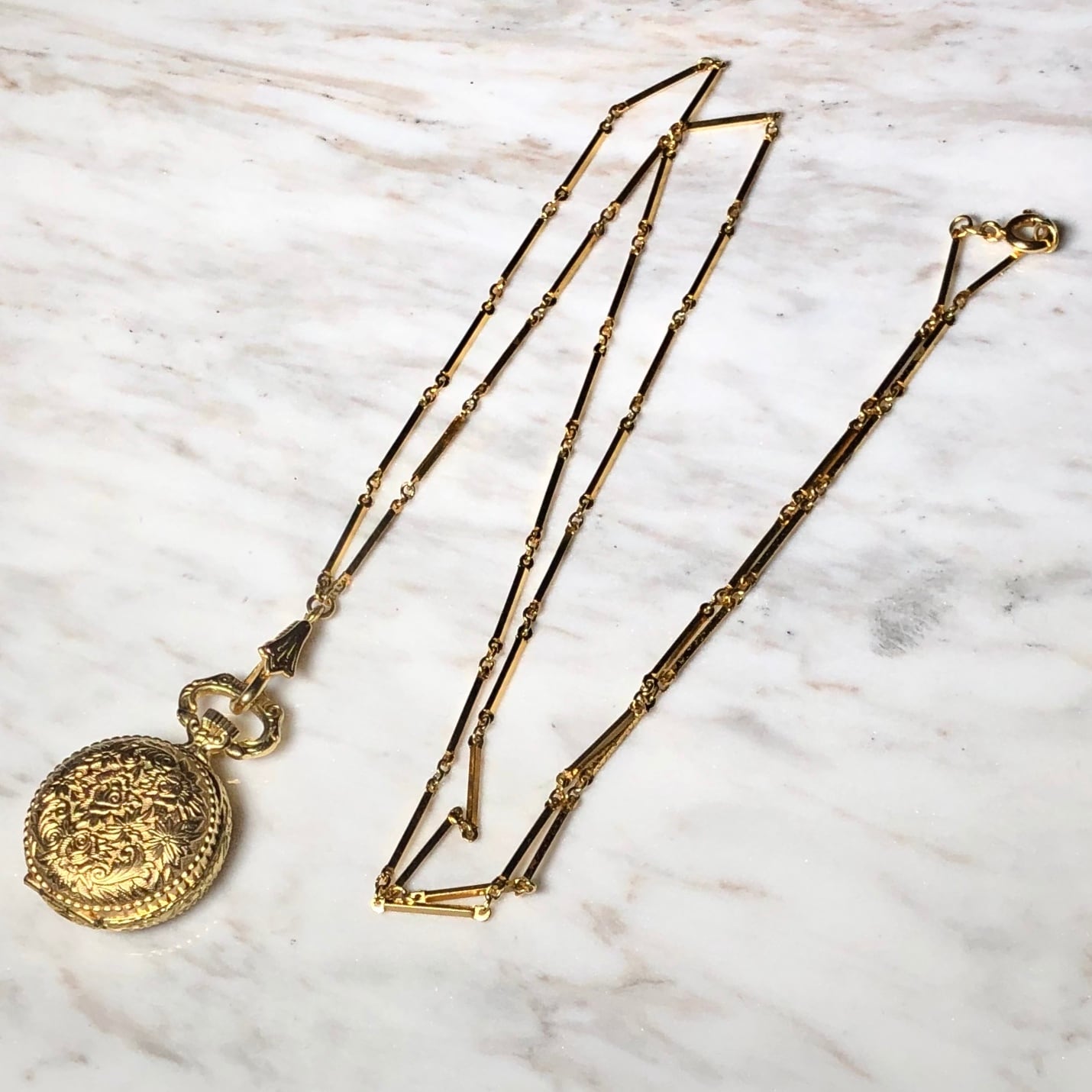 vintage BUCHERER manual winding pendant watch | NOIR ONLINE