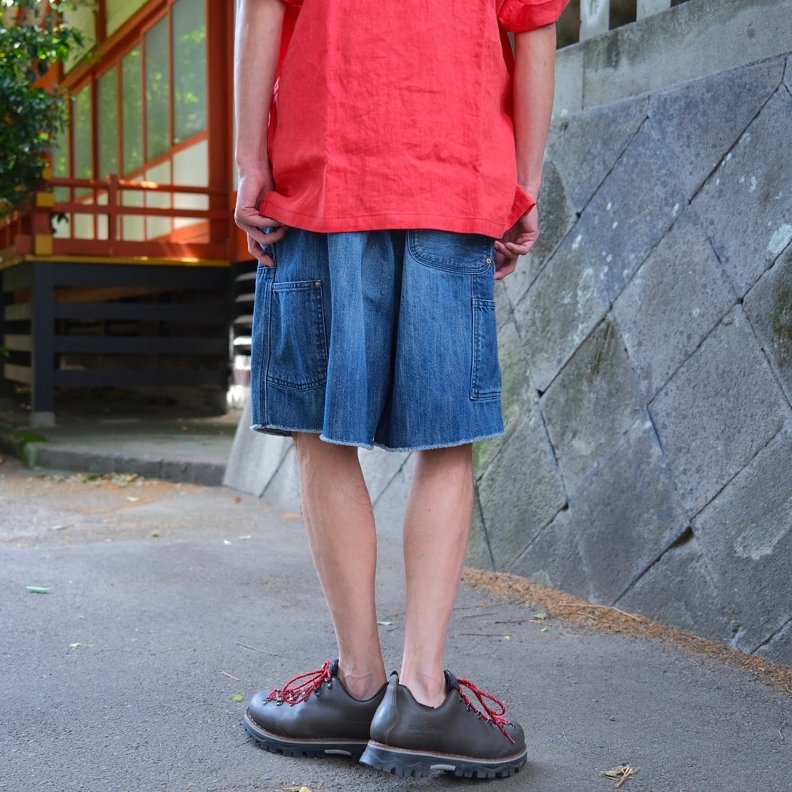 新作　KENNETH FIELD Forest Shorts Denim デニム KENNETH FIELD(ケネスフィールド) /FOREST SHORTS selvage DENIM -USED