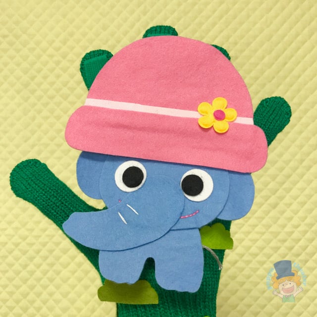 ぞうさんとぼうしの手袋シアター | pupputheater-ハンドメイドの保育教材・手袋シアターのお店 ぞうさんとぼうしの手袋シアター | pupputheater-ハンドメイドの保育教材・手袋シアターのお店