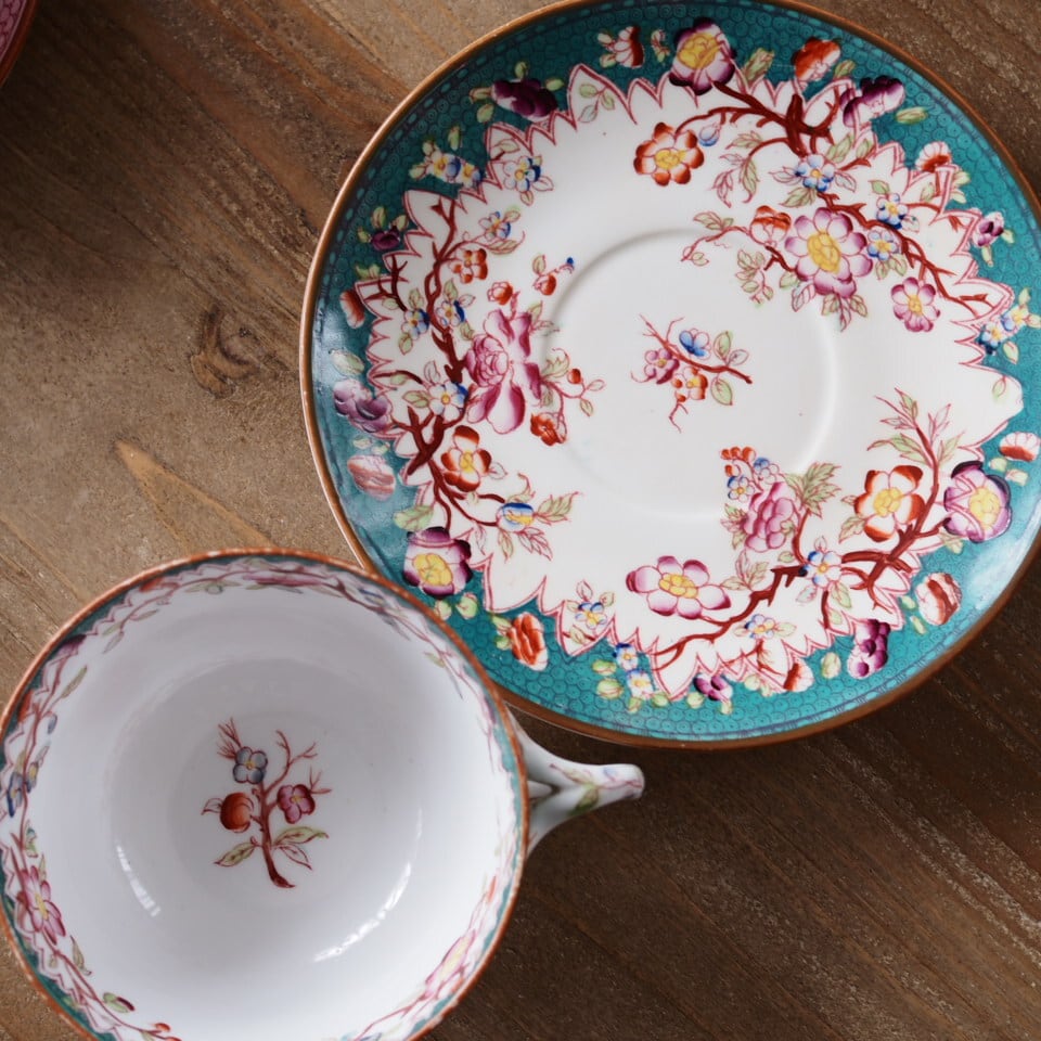 フランスアンティーク 素敵 サルグミンヌ ミントン 218 カップ