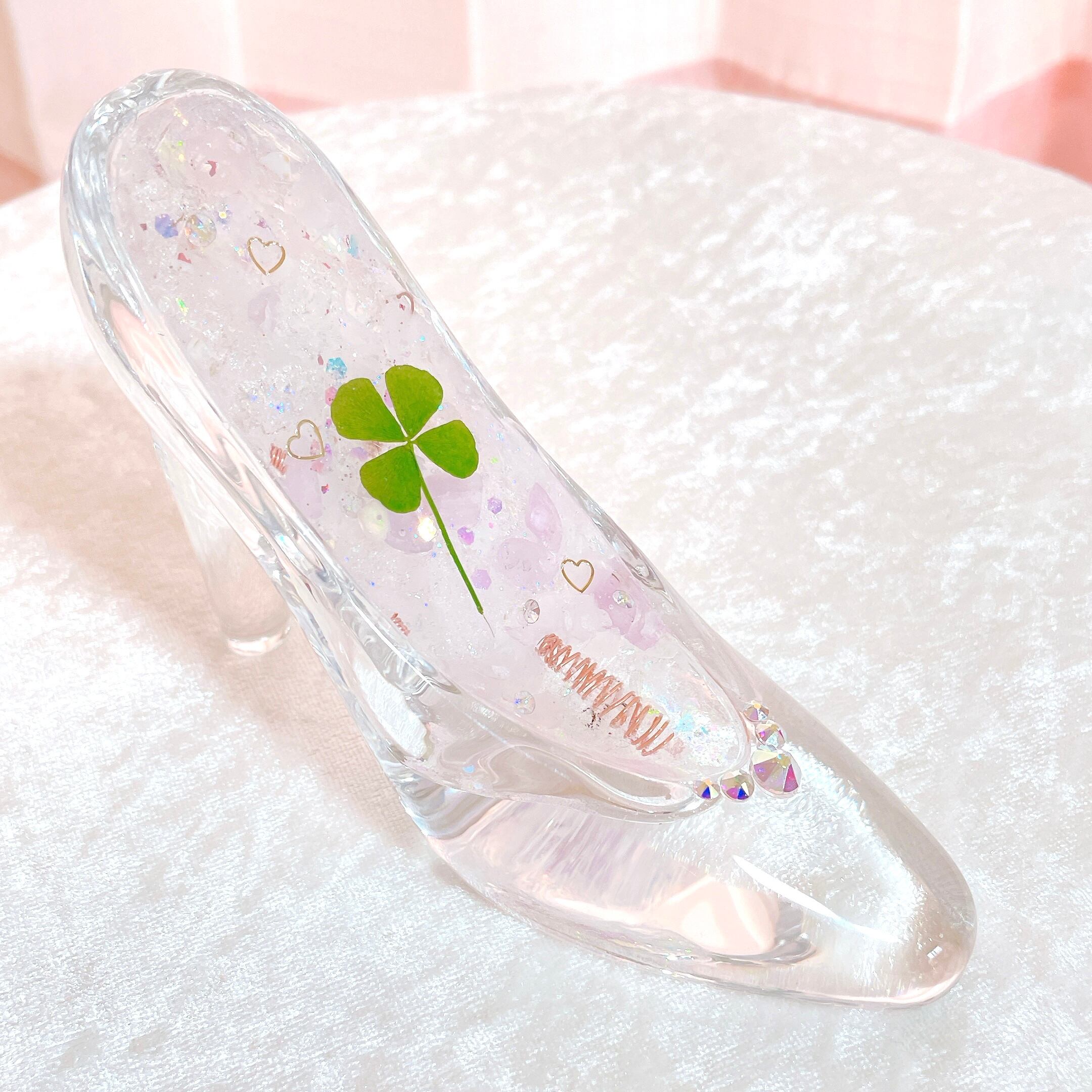 ローズクォーツ 天然石 シンデレラ♡ガラスの靴？！♡クリスタル♡恋愛
