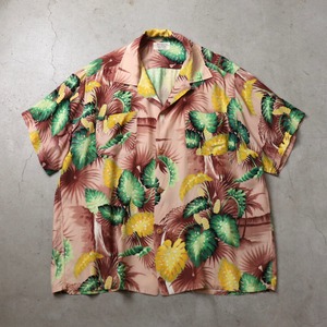 1960s  PENNEY'S  Hawaiian Shirts  L  ボタニカル柄　R01