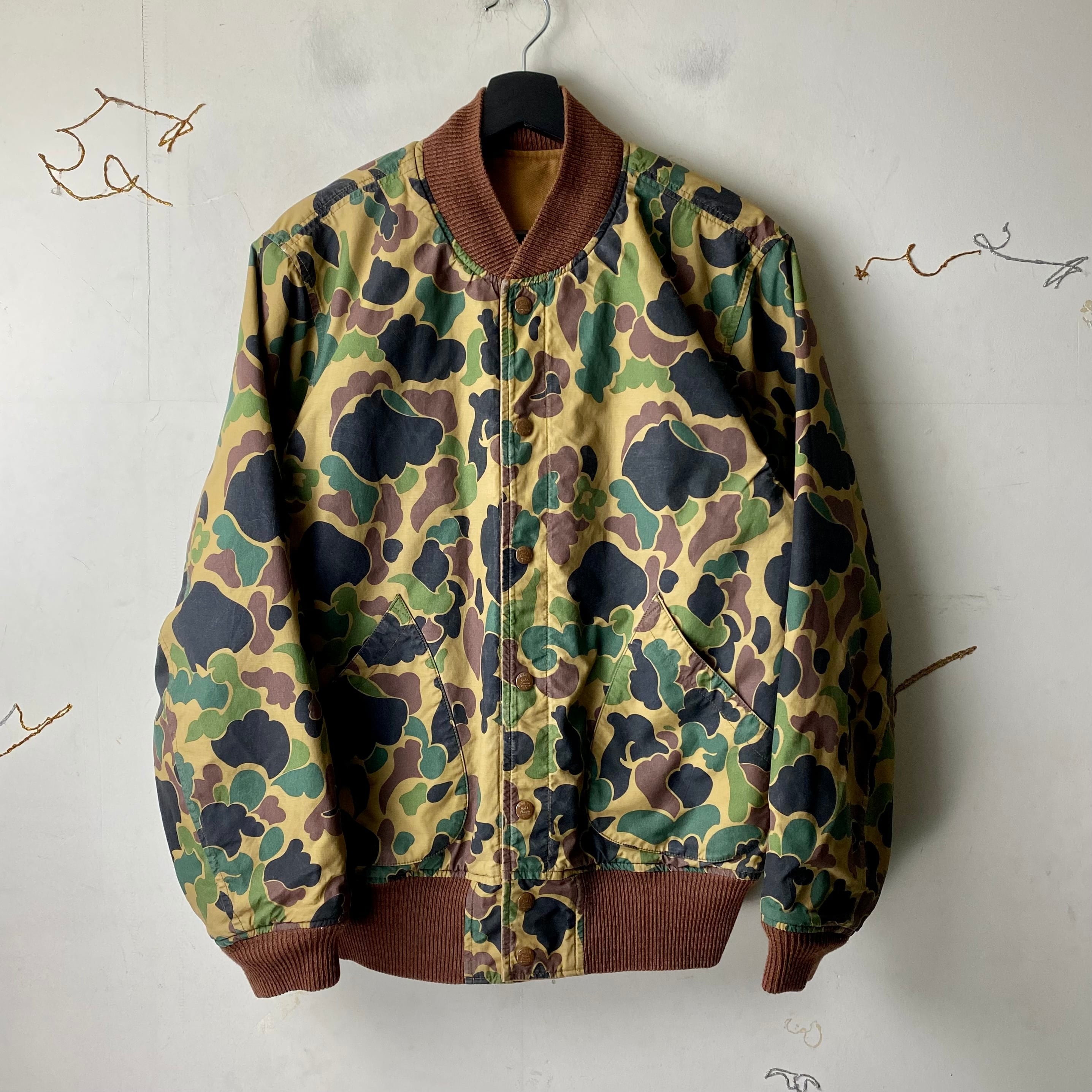 RRL brown duck × camouflage nylon reversible blouson | NOIR ONLINE