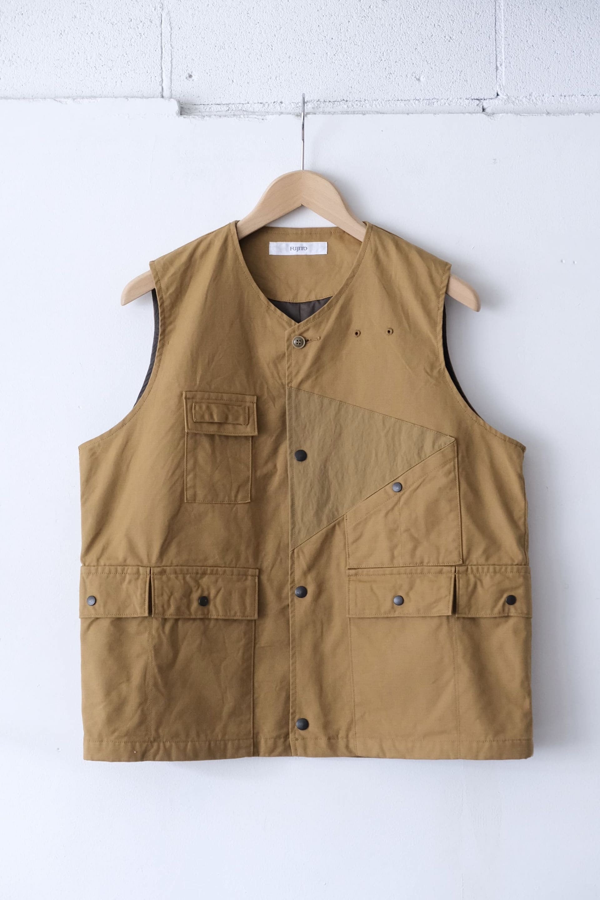 FUJITO Hunting Vest Camel,Navy