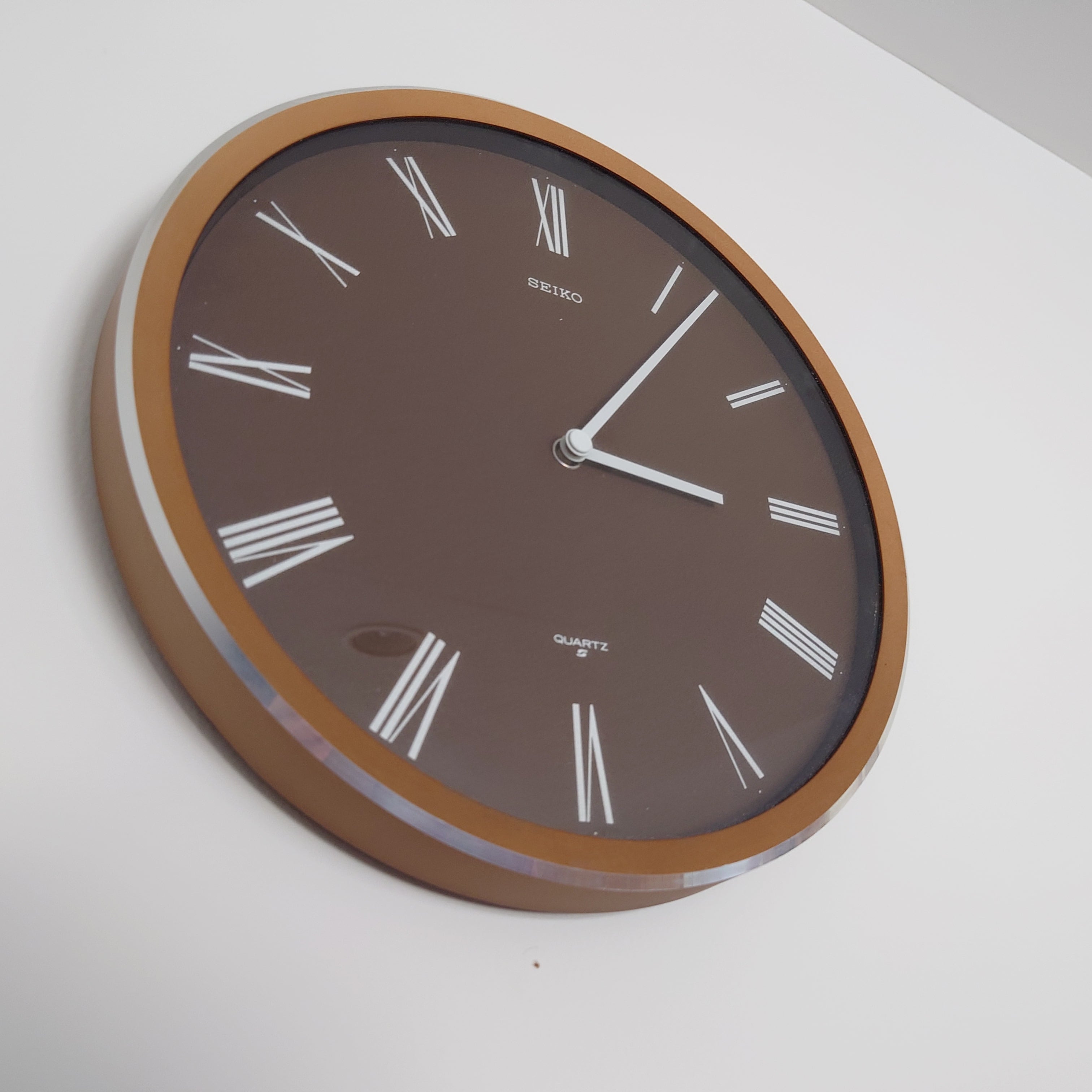 動作OK｜SEIKO ヴィンテージ 壁掛け時計 木製 ローマ数字 レトロ 蚤の市 70's SEIKO/セイコー ローマンクロック 掛時計 ヴィンテージ A 渡辺力