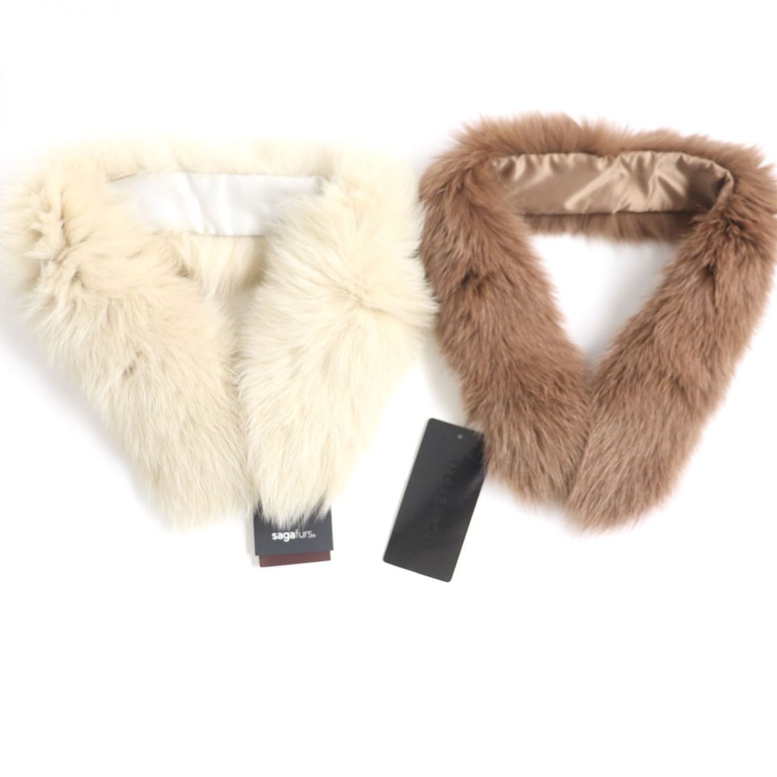 未使用品▽SAGA FURS FOX サガ ブルーフォックス 本毛皮ティペット 