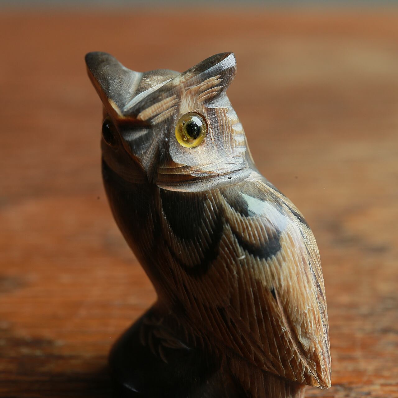 水牛の角で作られたフクロウ 2 | 木と、輝と。| 一点もの ヴィンテージ