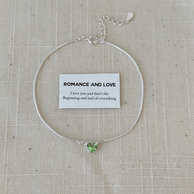 Erbanシルバー彩色ジルコンブレスレット 7s