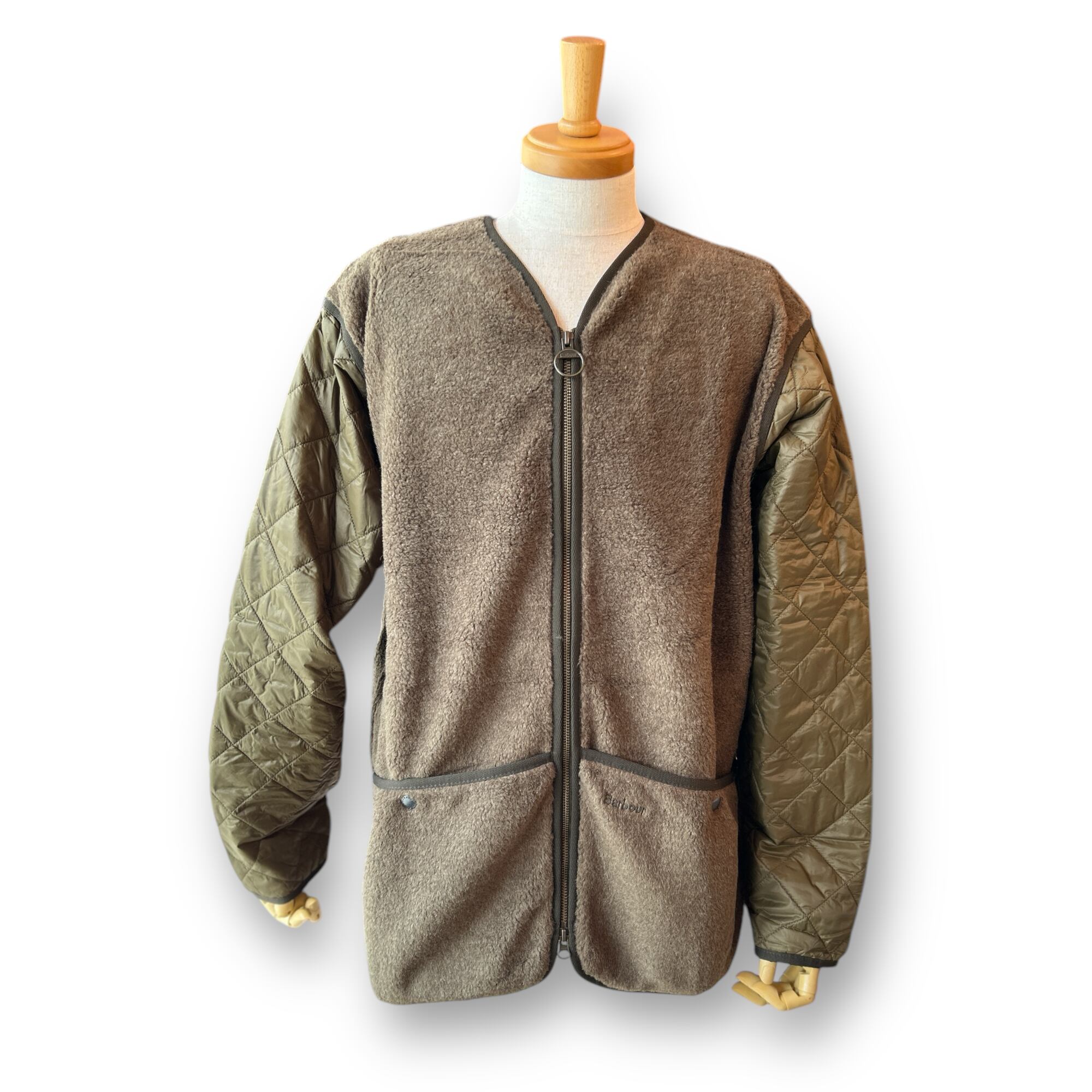 Heritage +Flight Hybrid Liner-Green 〖Barbour〗ヘリテージプラス キルティングボアライナー(バブアー)