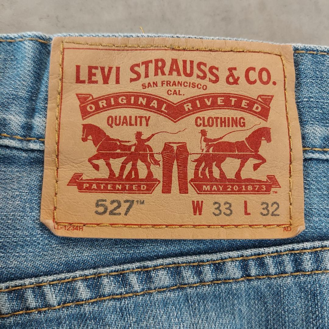 リーバイス527 Levis W33 フレア ブーツ 青 古着 ヒゲ 22286 | fuufu