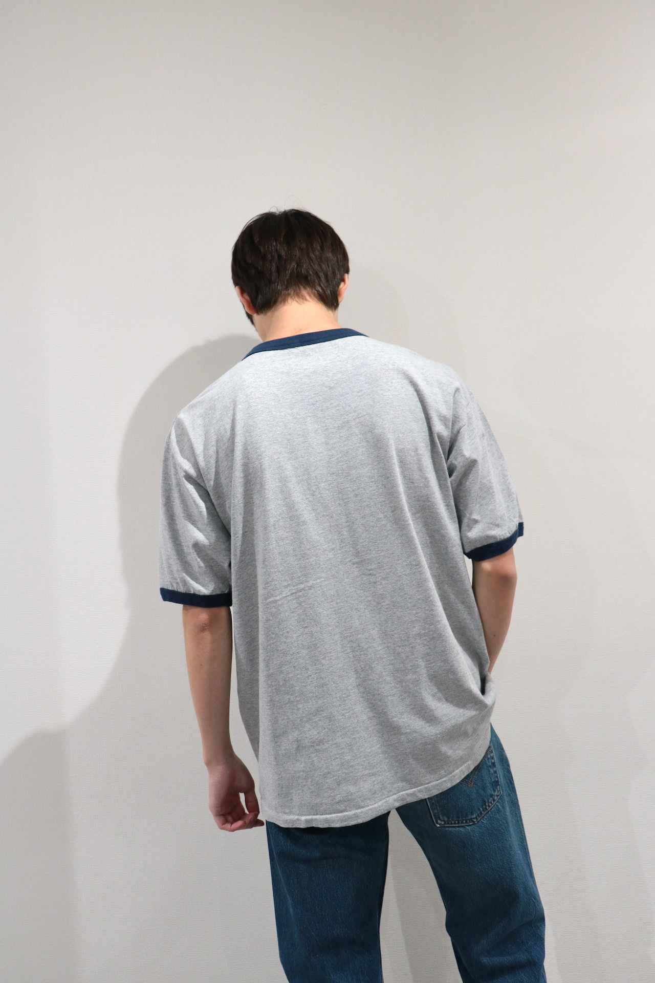 oasis one point logo ringer t shirt