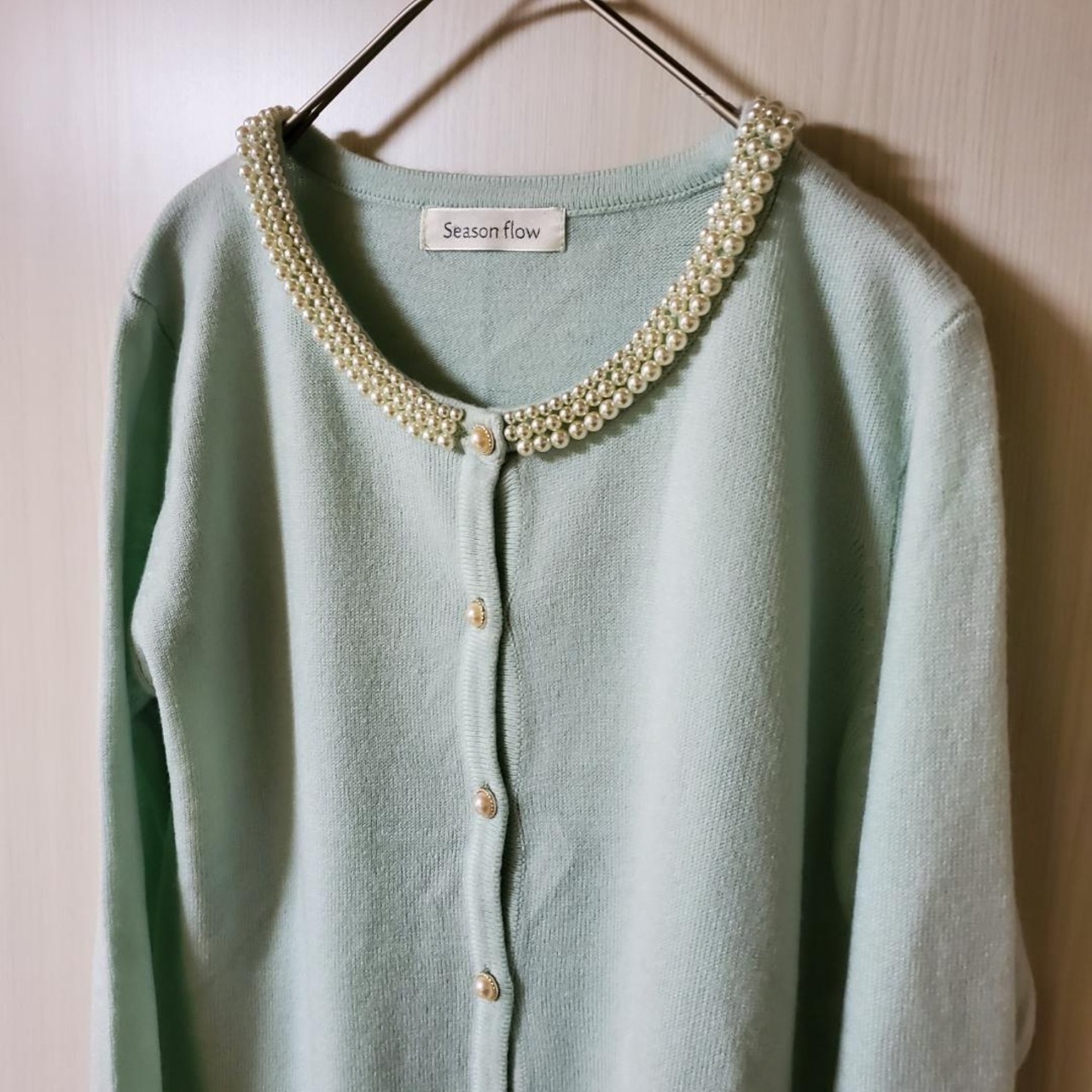 【USED】seasonfiow　春コーデ　ピスタチオグリーン　Mサイズ