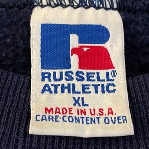 【Russell】90s USA製 カレッジ ビッグプリント オールド スウェット トレーナー オーバーサイズ ゆるだぼ XL アメリカ古着