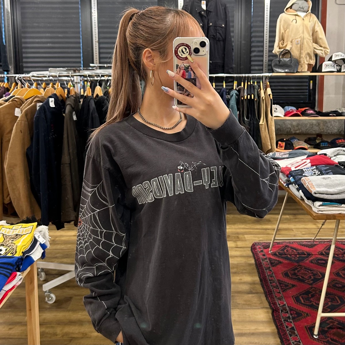 Harley-Davidson/ハーレーダビッドソン】USA製スパイダーロンT | 古着  