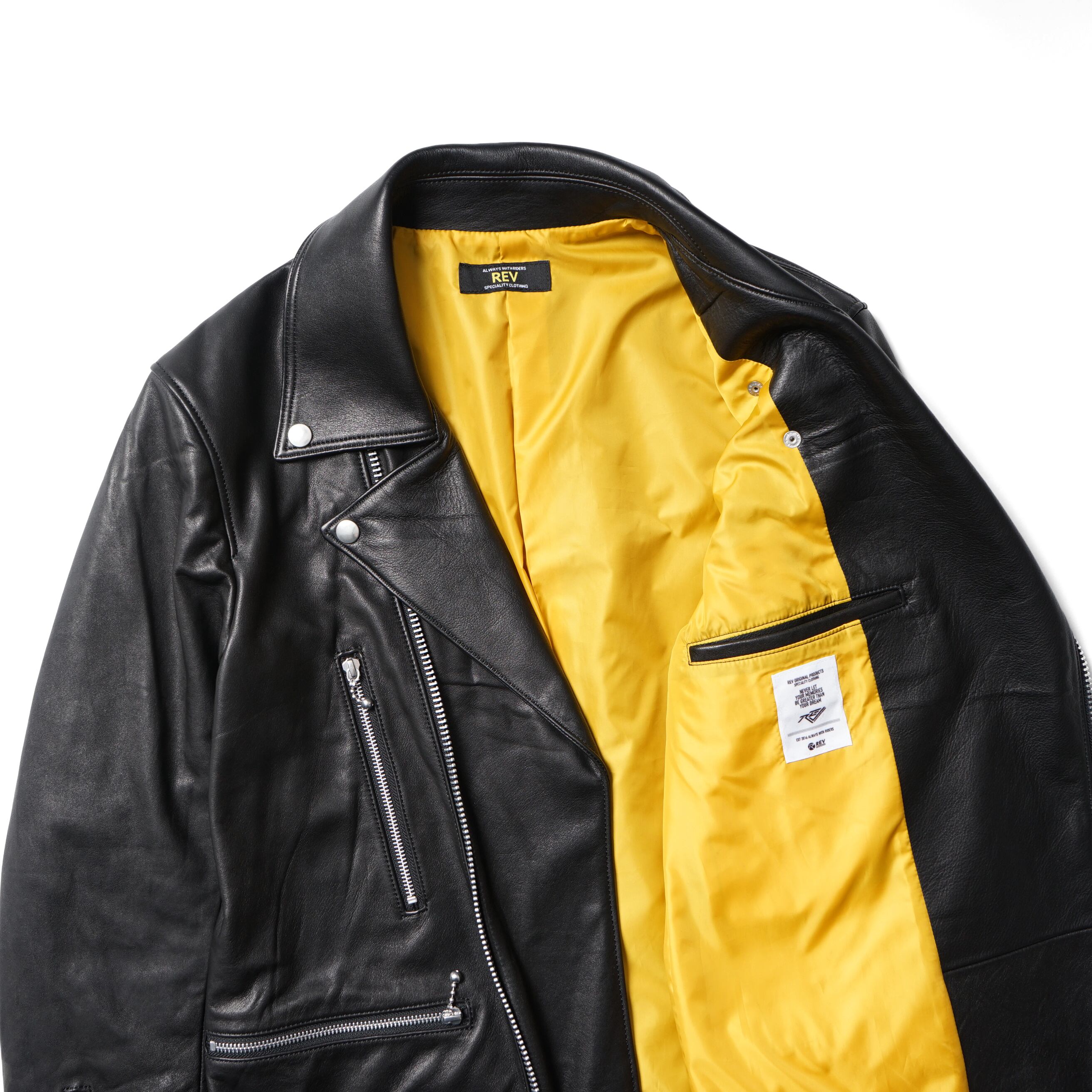 LEATHER RIDERS COAT | REV