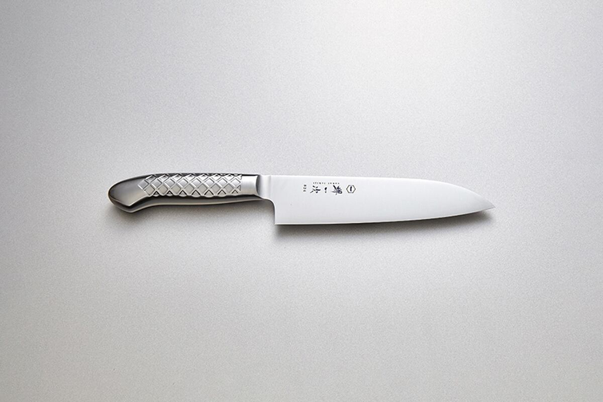 824 ステンハンドル　三徳包丁　ステンレス鋼　＃16100