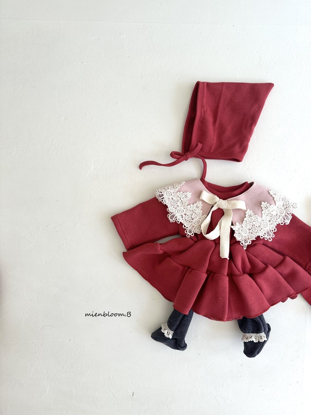 mien bloom B［取寄］chacha suit (bonnet set) 26winter