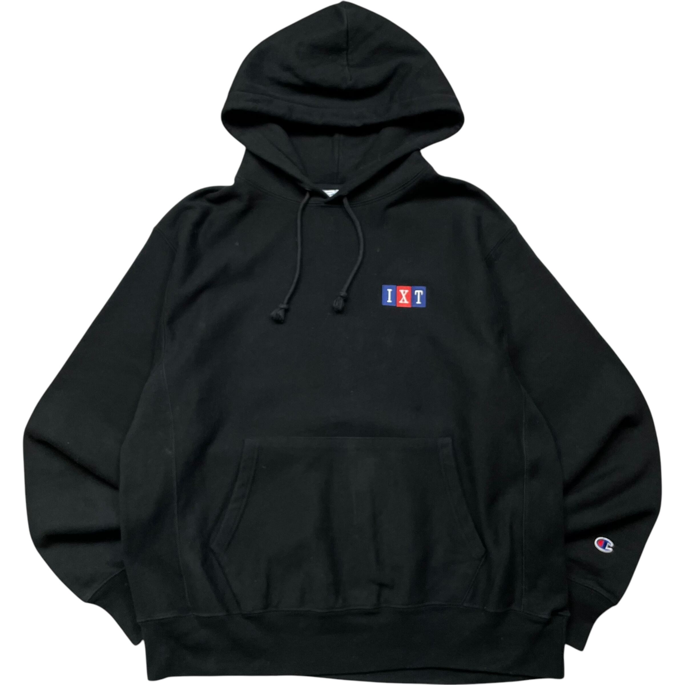 《L》 champion チャンピオン reverse weaveリバースウィーブ スウェットパーカー ワンポイント ブラック no.5427
