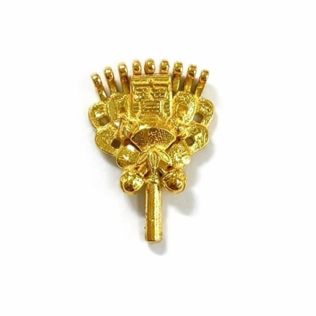 【 超早割】純金 『熊手』モチーフ  約1g 指先サイズの芸術品 JUNGOLD