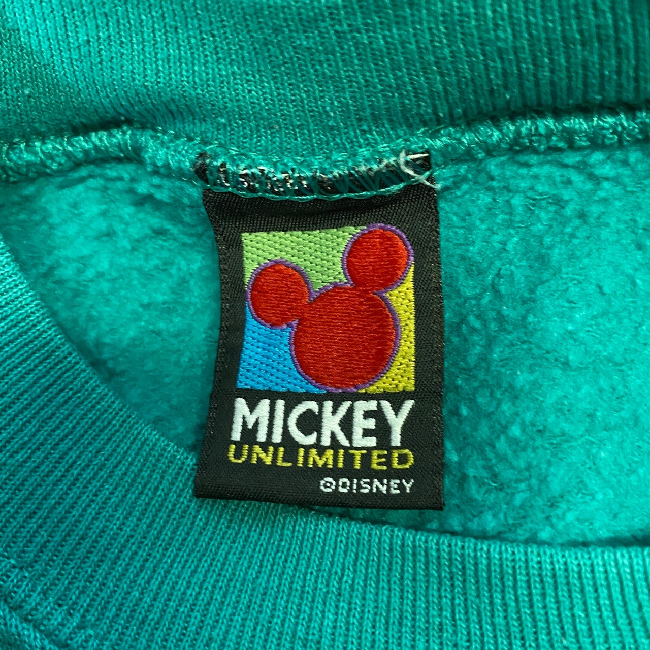 90年代 ディズニー ミッキーマウス 刺繍 キャラクタースウェット 