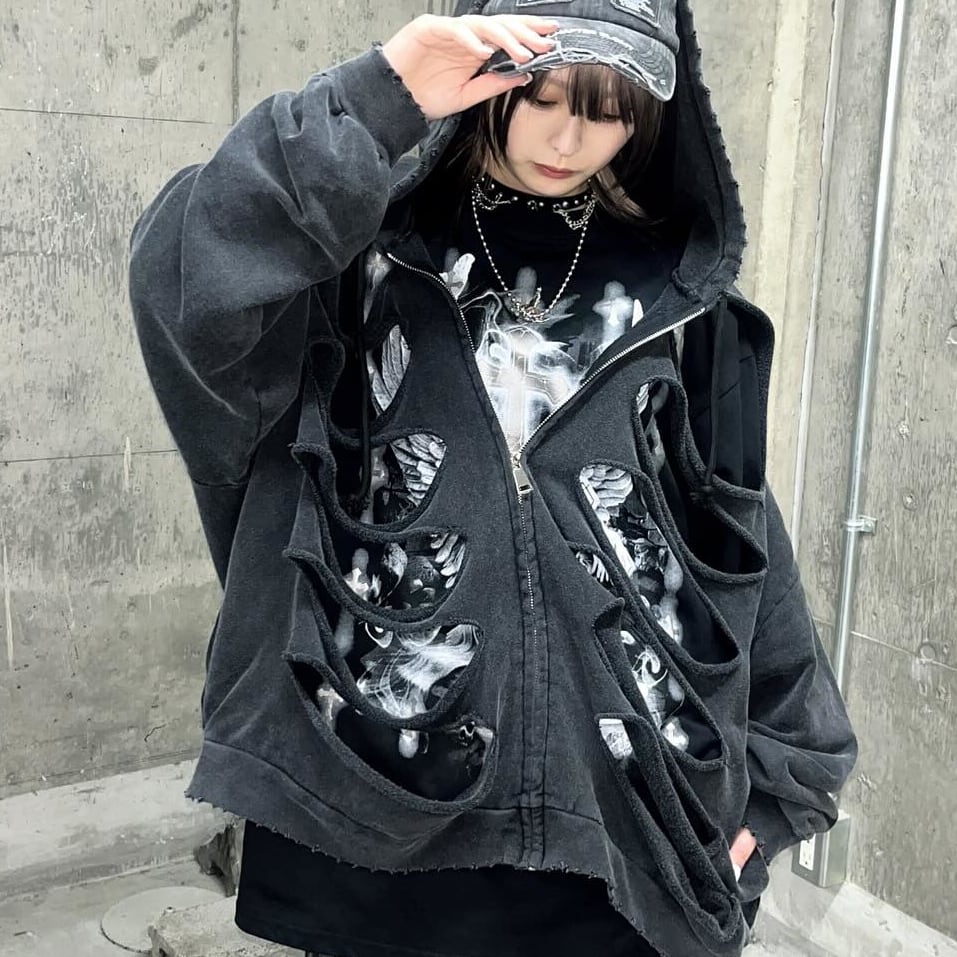 GALEO パーカー ROSE SKULL ZIPパーカー | VOLCAN&APHRODITE