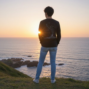 Shape of Life-ロンT(ブラック)