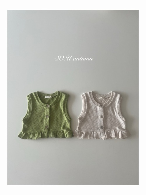 SO U［取寄］jacquard vest 26autumn