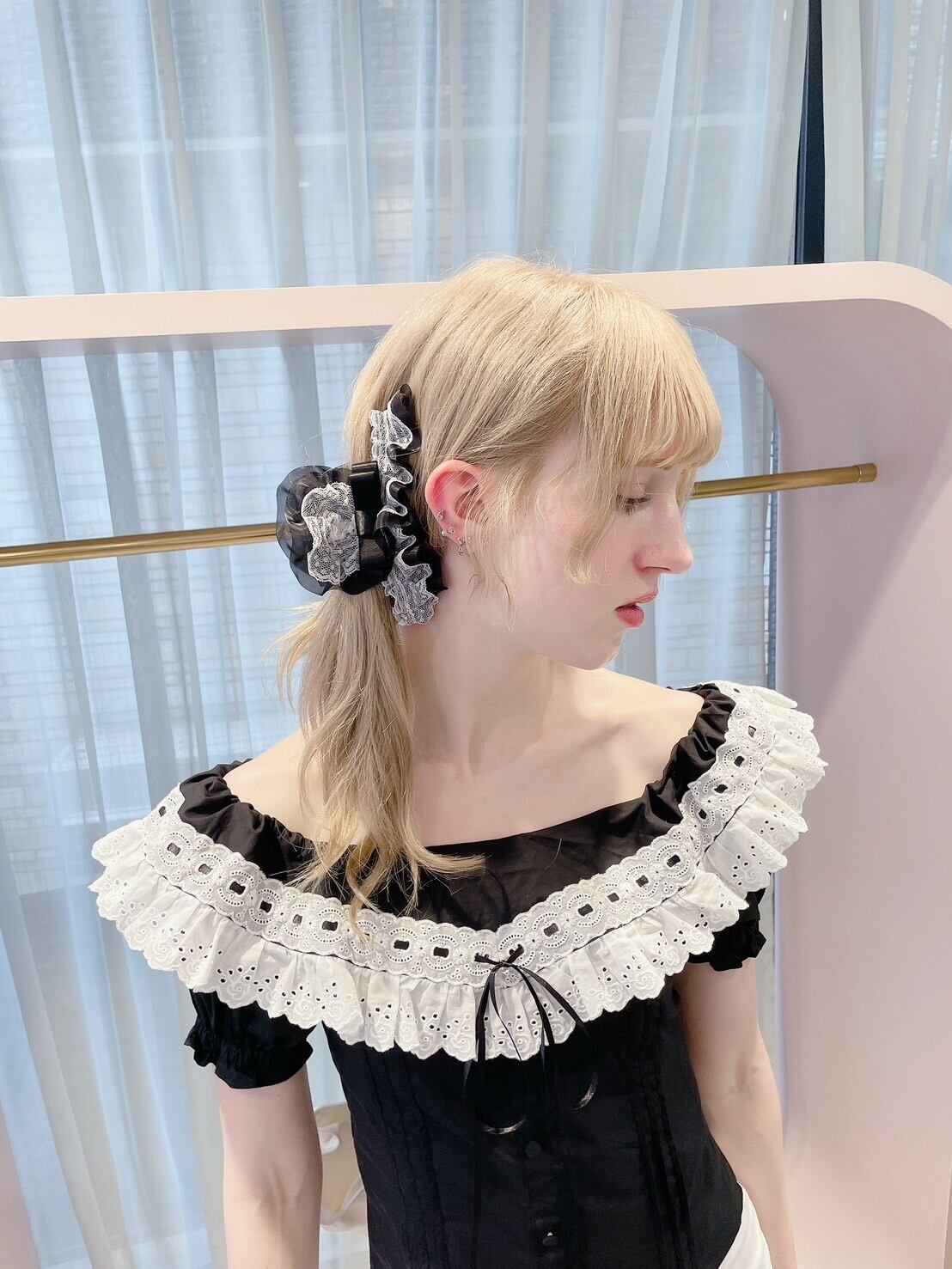 チャームフリルヘアクリップ | lilLilly official webstore