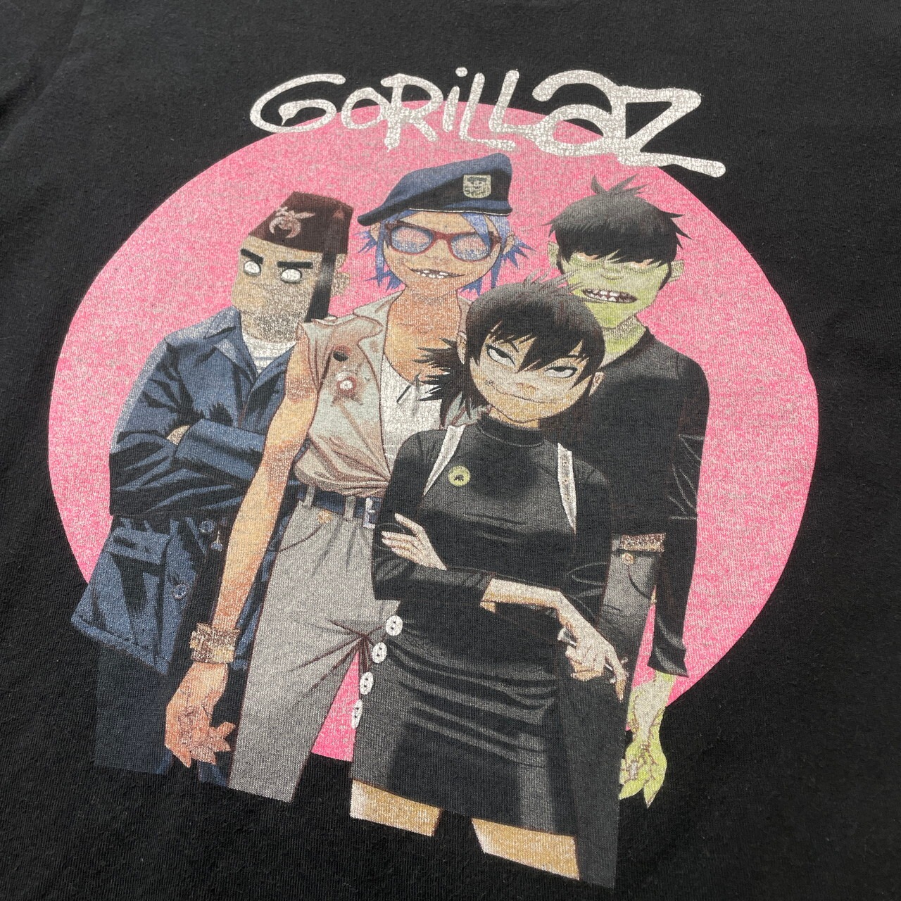 00年代 GORILLAZ ゴリラズ バンドTシャツ バンT メンズS-M相当 古着 