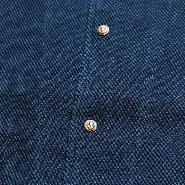 PC KENDO SHIRT JACKET W/SILVER BUTTONS(BLUE)[PC-001-1421 PC KENDO SHIRT JACKET W/SILVER BUTTONS(BLUE)[PC-001-1421