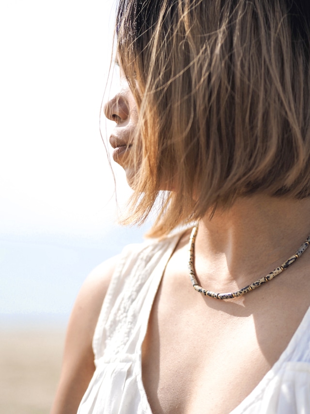 【5%OFFプレオーダー】Natural stone necklace-Dalmatian Jasper