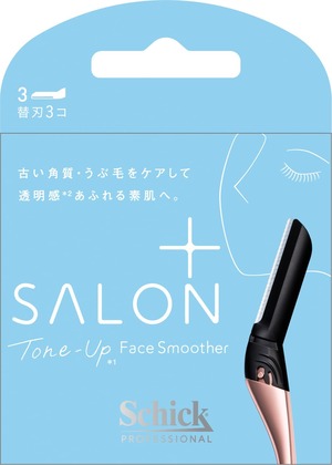 【努力特価】Schick(シック) サロンプラス トーンアップ フェイススムーサー 替刃(3コ入) カミソリ