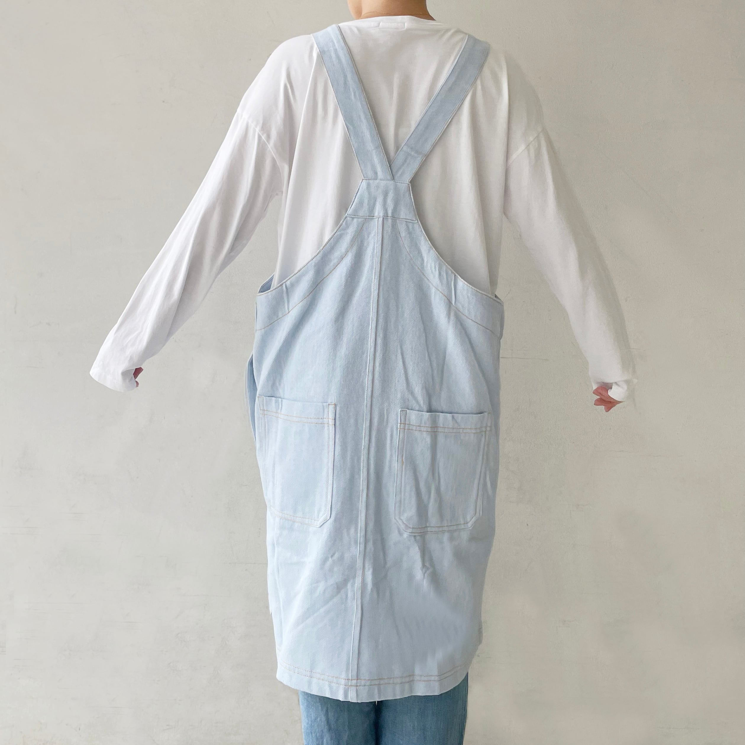 Work style apron DENIM like (デニム風生地エプロン) | FABORI online