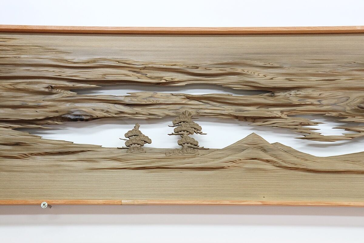 天然欄間【富士山】神代杉 | アウトレットらんま