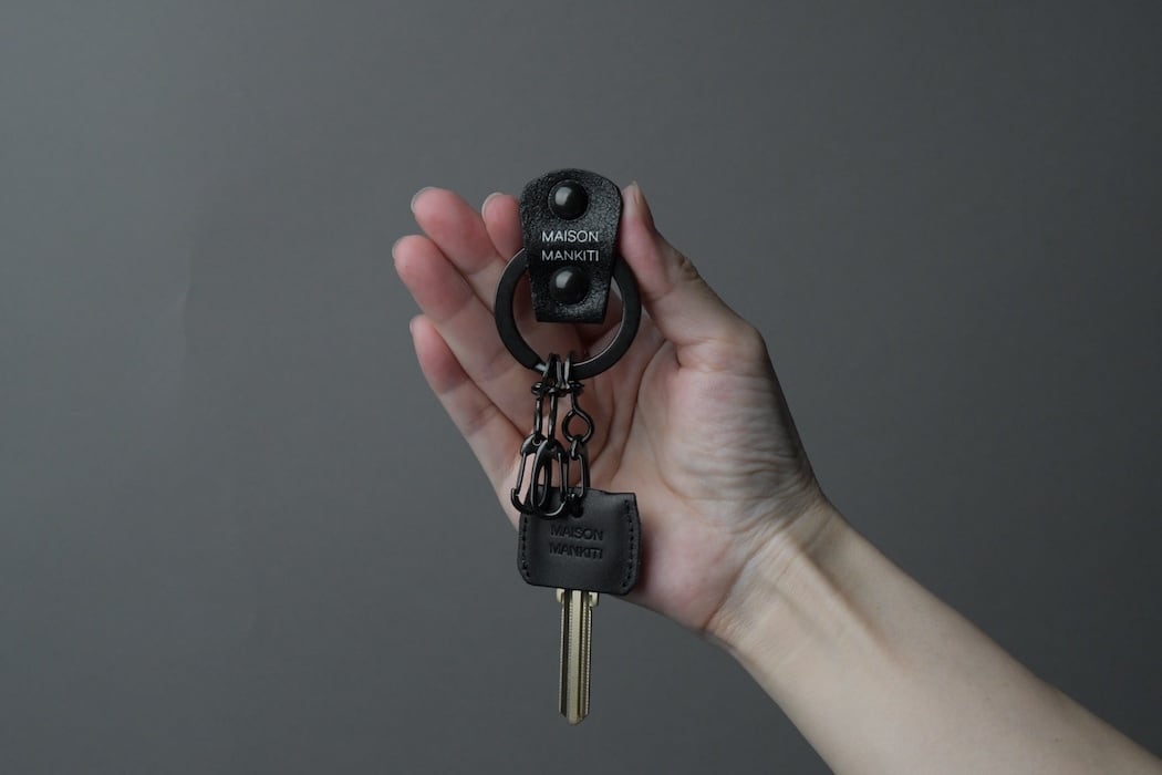 KEYRING・CAP □ブラック・ブラック□_真鍮キーリング・キー