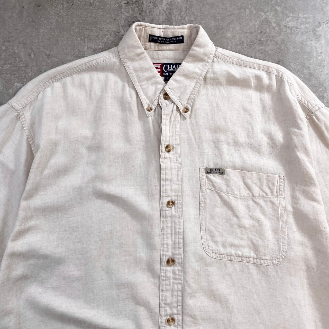 90年代 CHAPS Ralph Lauren チャップス ラルフローレン リネンコットン