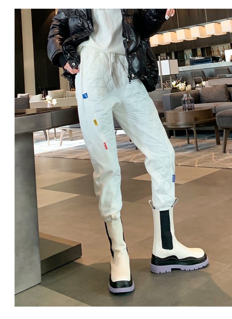 【初回限定お試し価格】 ジョガーパンツ XL チェック くま
