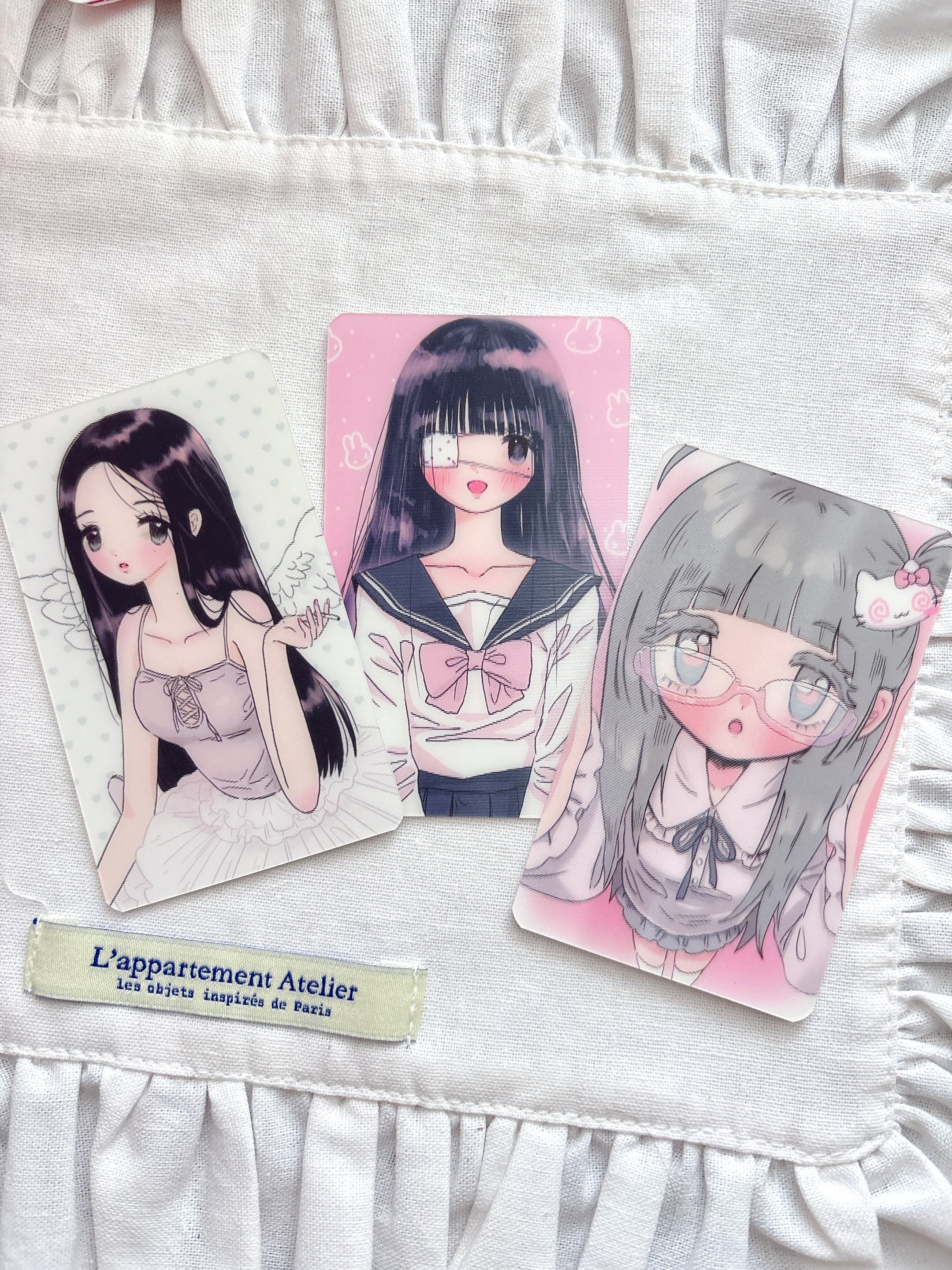 韓国文房具】┆rosemellyclub┆ 変身イラストカード（3種類） | HONEY