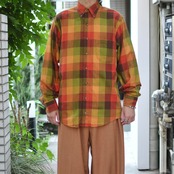 ORVIS block check button down shirt