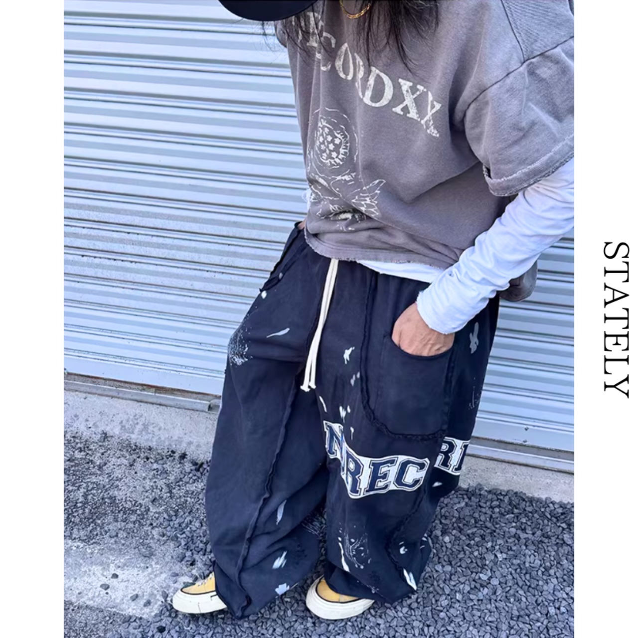 Vintage Paint Wide パンツ_B03・画像2