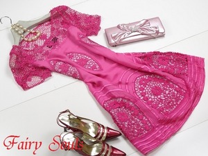 ★11号（Ｌ）★ビビットカラー刺繍ワンピース(OPN5006)