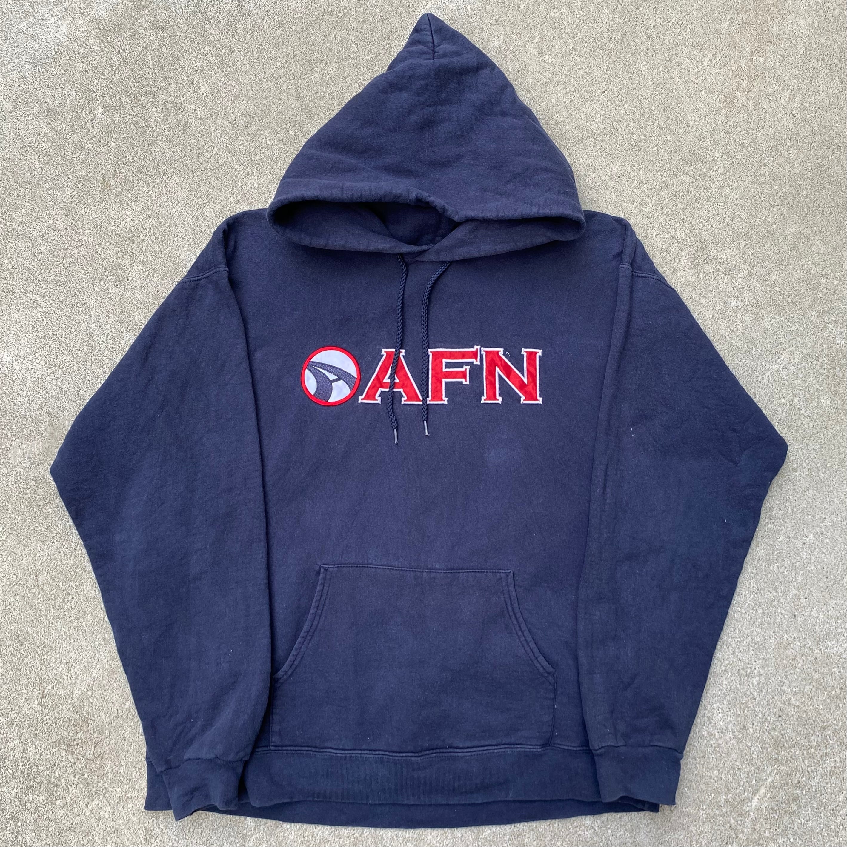 90s ~ Hanes AFN Hoodie 企業 ラジオ パーカー | Toh