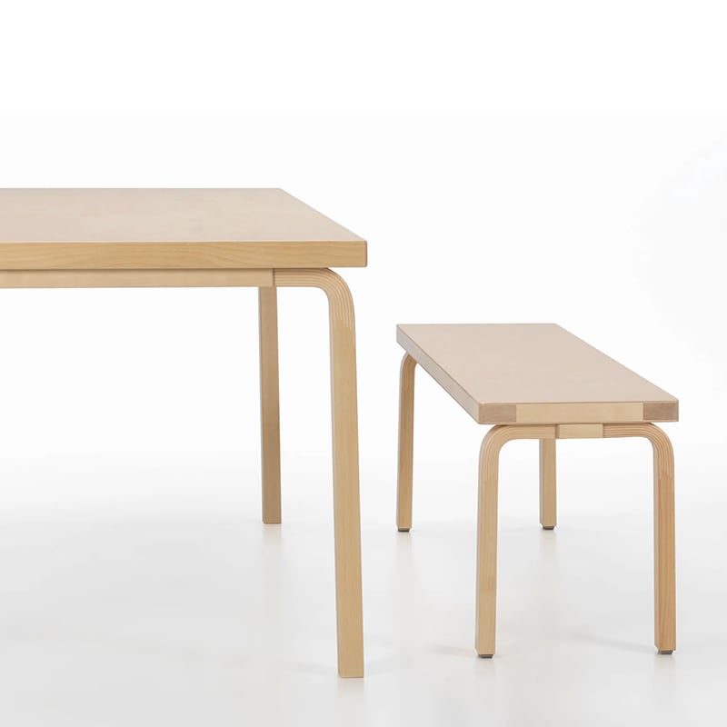 168B ベンチ（150×35cm）ナチュラル ラッカー ソリッド トップ