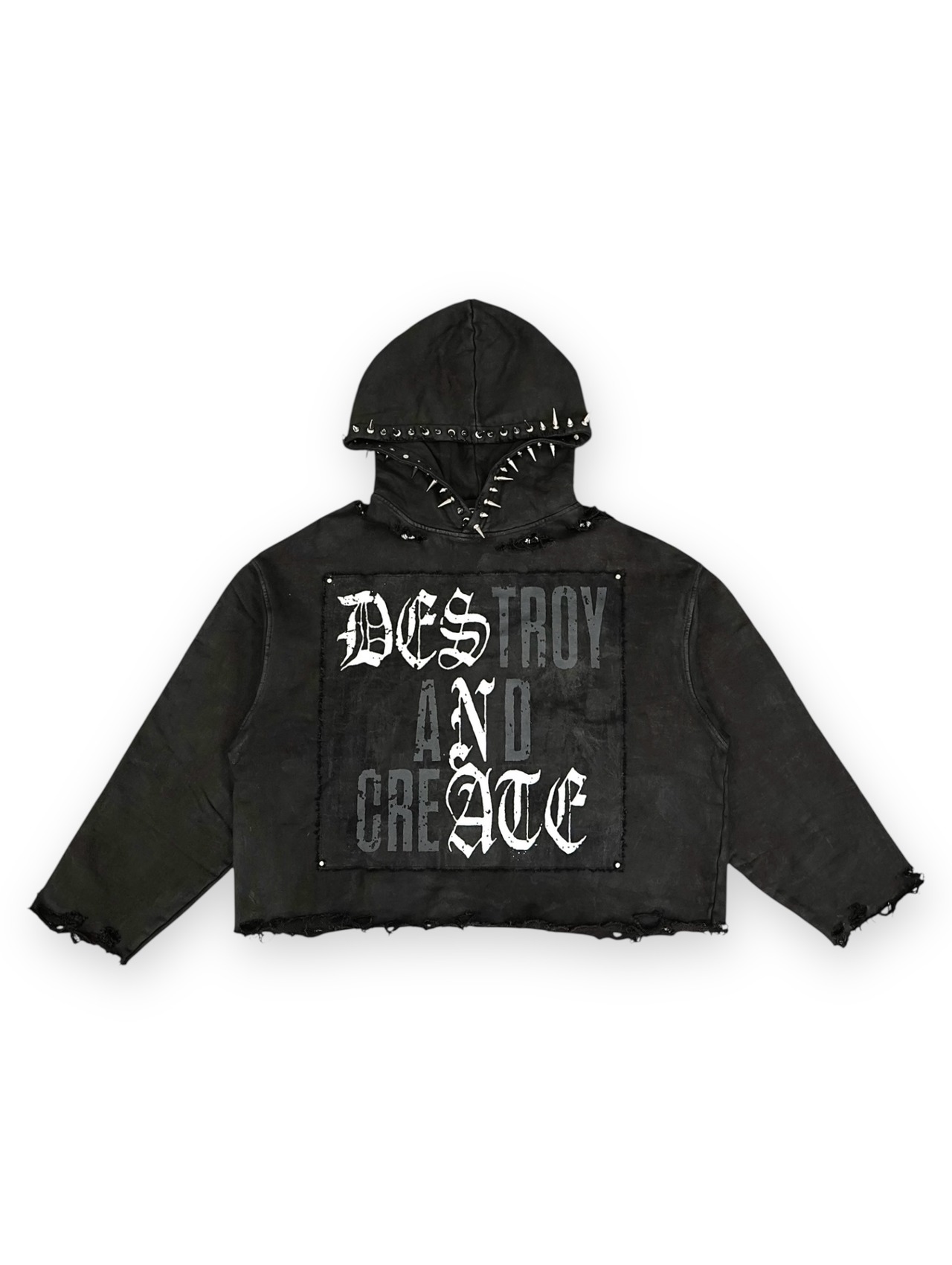 【DES'N'ATE】COATED DES'N'ATE PRINT PATCH HOODIE