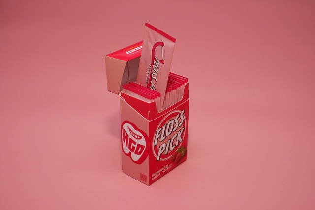 フレーバーフロスピック（ストロベリー）