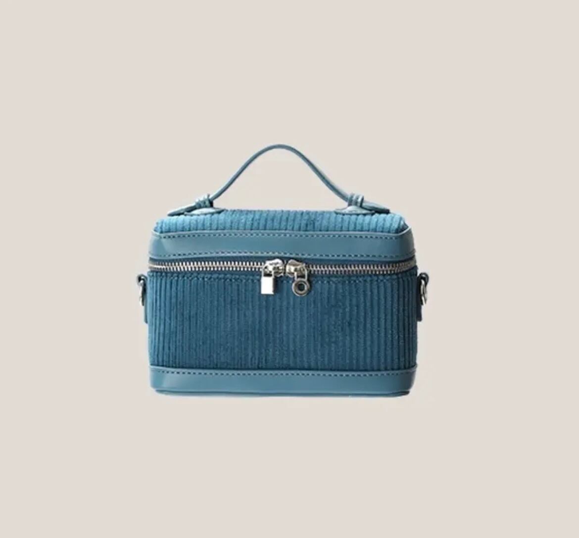 3color / コーデュロイバニティバッグ