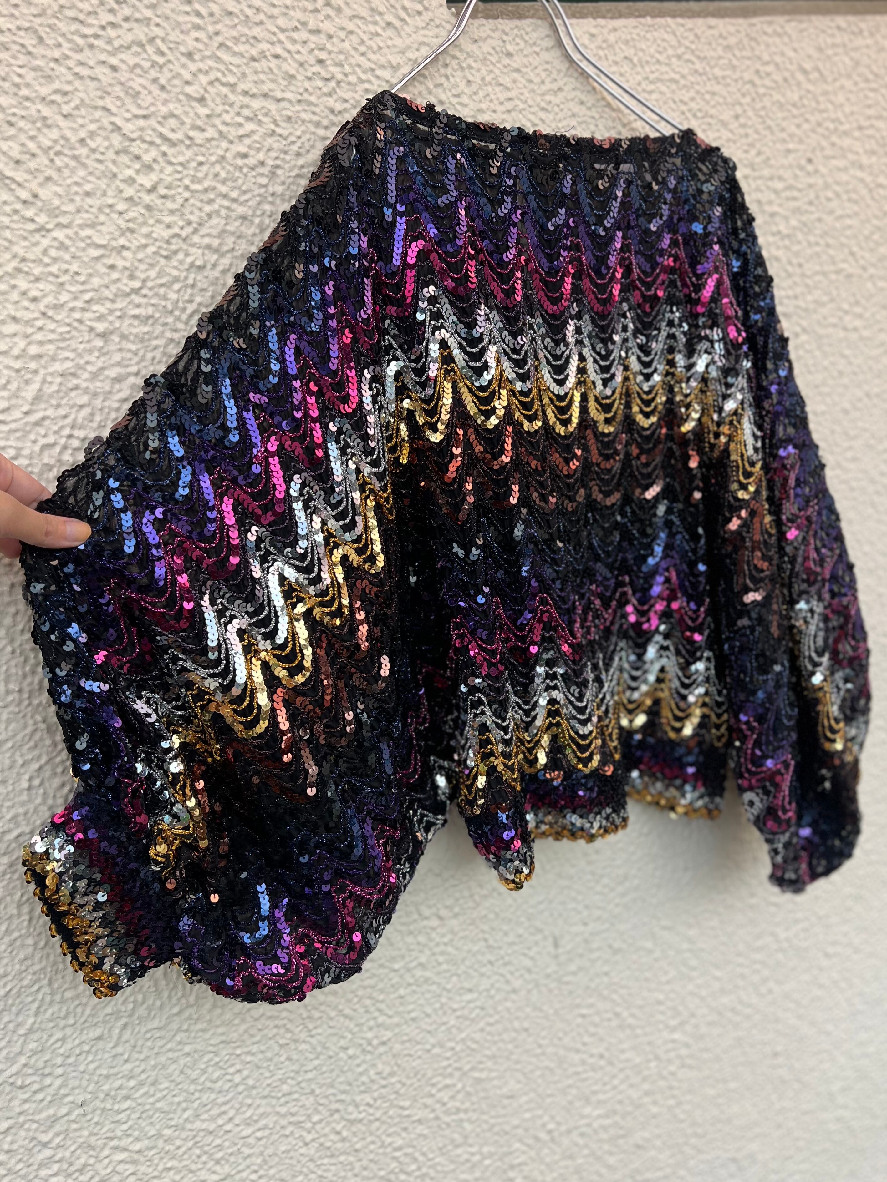 Karl Lagerfeld vintage フランス製 スパンコールトップス Karl Lagerfeld vintage フランス製 スパンコールトップス